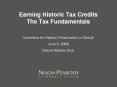 Earning Historic Tax Credits The Tax Fundamentals PowerPoint PPT Presentation