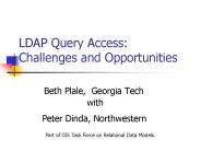 LDAP Query Access: Challenges and Opportunities