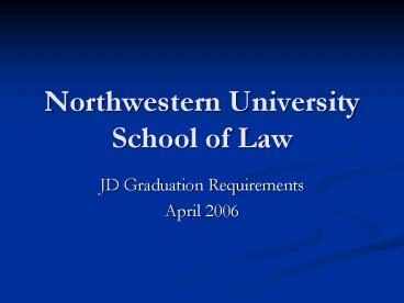 Northwestern University School of Law