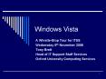 Windows Vista PowerPoint PPT Presentation