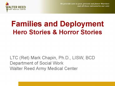 Families and Deployment Hero Stories