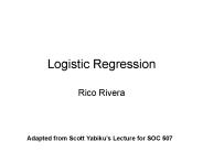 Logistic Regression