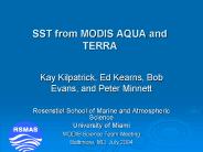 SST from MODIS AQUA and TERRA