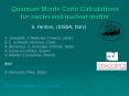 Quantum Monte Carlo Calculations for nuclei and nuclear matter PowerPoint PPT Presentation
