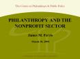 PHILANTHROPY AND THE NONPROFIT SECTOR PowerPoint PPT Presentation