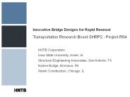 Innovative Bridge Designs for Rapid Renewal