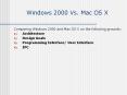 Windows 2000 Vs. Mac OS X PowerPoint PPT Presentation
