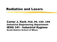 Radiation and Lasers