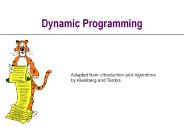 Dynamic Programming
