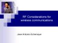 RF Considerations for wireless communications PowerPoint PPT Presentation