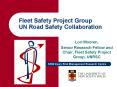 Fleet Safety Project Group UN Road Safety Collaboration PowerPoint PPT Presentation