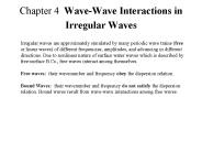Chapter 4 Wave-Wave Interactions in Irregular Waves