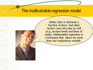 The multivariable regression model
