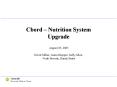 Cbord Nutrition System Upgrade PowerPoint PPT Presentation