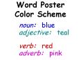 Word Poster Color Scheme PowerPoint PPT Presentation