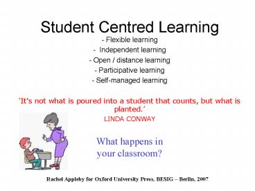 Student Centred Learning