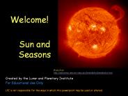 Sun and Seasons