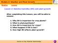 Lesson 2: Relative humidity RH and plant growth PowerPoint PPT Presentation