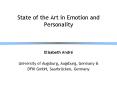 State of the Art in Emotion and Personality PowerPoint PPT Presentation