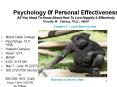 Psychology 0f Personal Effectiveness All You Need To Know About How To Live Happily PowerPoint PPT Presentation