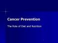 Cancer Prevention PowerPoint PPT Presentation