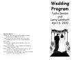 Wedding Program PowerPoint PPT Presentation