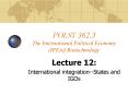 POLST 362'3 The International Political Economy IPEof Biotechnology PowerPoint PPT Presentation
