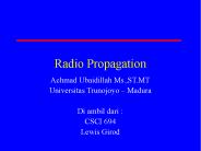 Radio Propagation