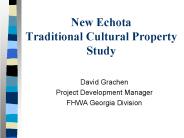 New Echota Traditional Cultural Property Study