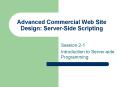 Advanced Commercial Web Site Design: ServerSide Scripting PowerPoint PPT Presentation