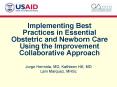 Implementing Best Practices in Essential Obstetric and Newborn Care Using the Improvement Collaborat PowerPoint PPT Presentation