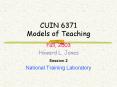 CUIN 6371 Models of Teaching PowerPoint PPT Presentation