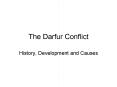 The Darfur Conflict PowerPoint PPT Presentation