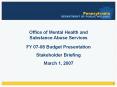 FY 07-08 Budget Presentation PowerPoint PPT Presentation