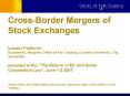 CrossBorder Mergers of Stock Exchanges Ioannis Kokkoris, Economist, Mergers, Office of Fair Trading, PowerPoint PPT Presentation