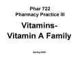 Phar 722 Pharmacy Practice III PowerPoint PPT Presentation