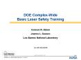 DOE Complex-Wide Basic Laser Safety Training PowerPoint PPT Presentation