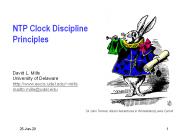 NTP Clock Discipline Principles