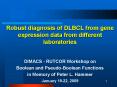 Robust diagnosis of DLBCL from gene expression data from different laboratories PowerPoint PPT Presentation