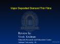 Vapor Deposited Diamond Thin Films PowerPoint PPT Presentation