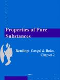 Properties of Pure Substances PowerPoint PPT Presentation
