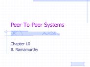 Peer-To-Peer Systems