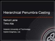 Hierarchical Penumbra Casting