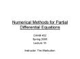 Numerical Methods for Partial Differential Equations PowerPoint PPT Presentation