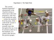 Experiment 4. The Triple Point