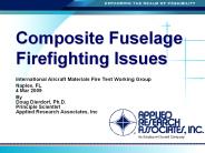 Composite Fuselage Firefighting Issues