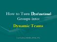 How to Turn Dysfunctional Groups into: PowerPoint PPT Presentation