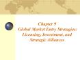 Chapter 9 Global Market Entry Strategies: Licensing, Investment, and Strategic Alliances PowerPoint PPT Presentation