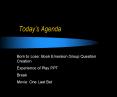 Todays Agenda PowerPoint PPT Presentation