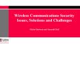 Wireless Communications Security Issues, Solutions and Challenges PowerPoint PPT Presentation